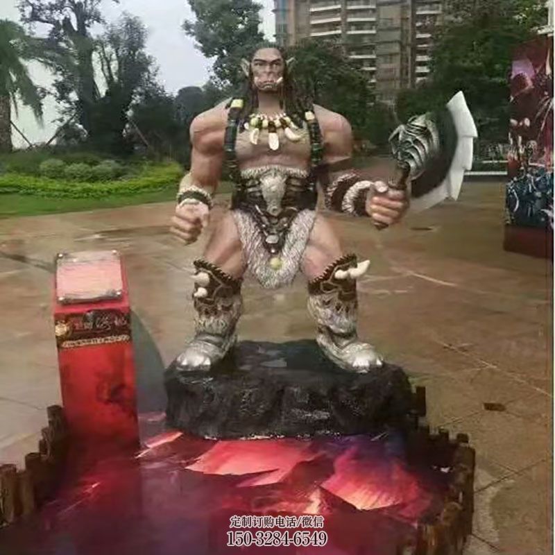绿巨人雕塑底座 广场卡通雕塑供求 景观艺术影视剧雕塑承接