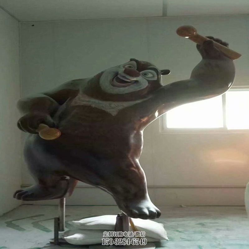 绿巨人雕塑底座 卡通雕塑主题定做 广场景观影视剧雕塑供给